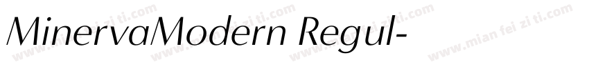 MinervaModern Regul字体转换